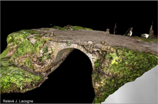 Le pont du coq (Ménerval - Seine-Maritime), ouvrage d’art médiéval modélisé en 3D 